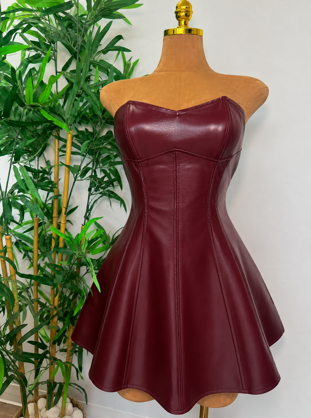 Vestido Bordeaux